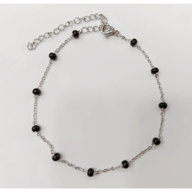 Kostibas 1513-952AM, Βραχιόλι, Ατσάλι, Αλυσίδα, Μαύρο