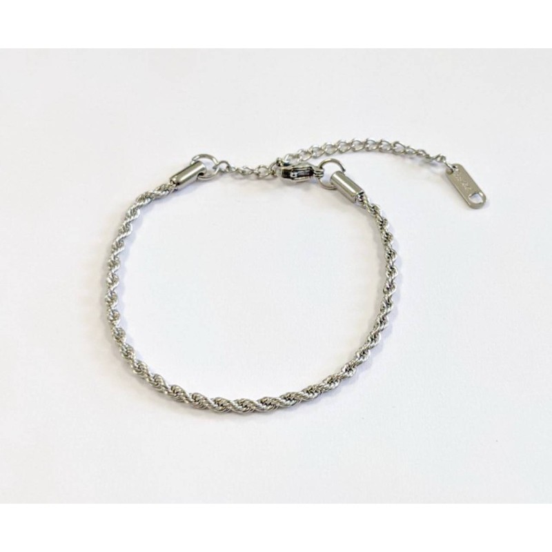 Kostibas 1513-951AE, Βραχιόλι, Ατσάλι, Αλυσίδα, Ασημί