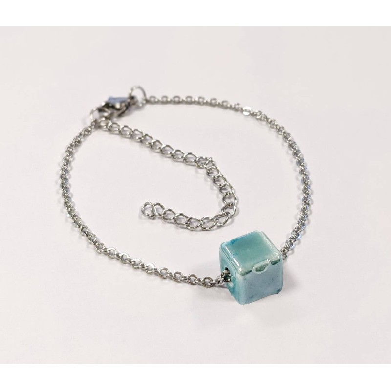 Kostibas 1513-866AP, Βραχιόλι, Ατσάλι, Με μοτίφ, ΤΕ, Πράσινο