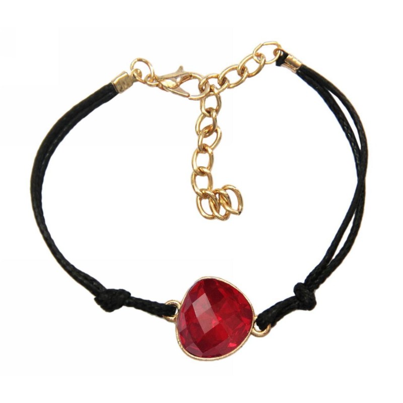 Kostibas 1512-541XU, Βραχιόλι, Γυαλί, Μεταλλικό, Κόκκινο