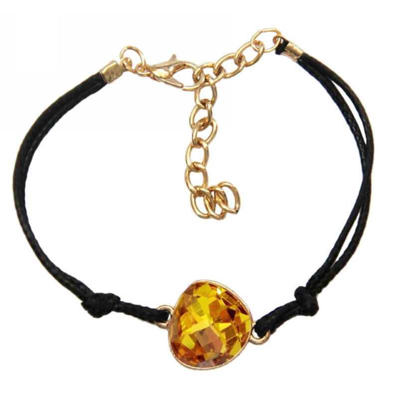 Kostibas 1512-541XQ, Βραχιόλι, Γυαλί, Μεταλλικό, Πορτοκαλί