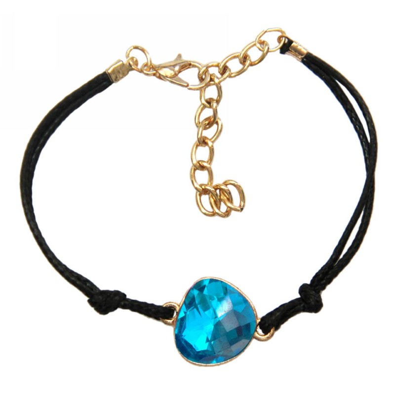 Kostibas 1512-541XN, Βραχιόλι, Γυαλί, Μεταλλικό, Πετρόλ