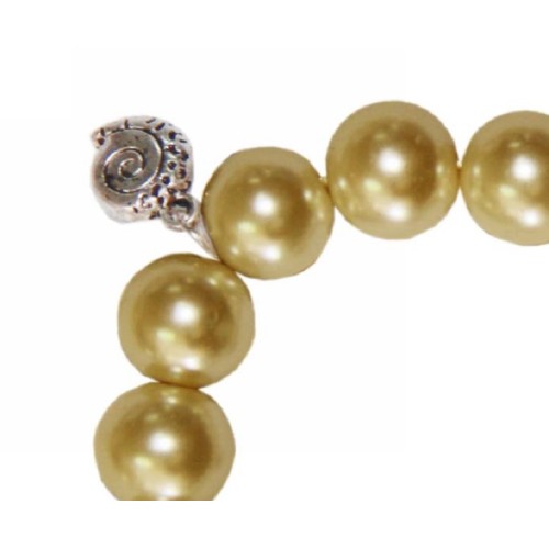 Kostibas 1522-302LX, Βραχιόλι, Γυαλί, Πέρλα, Χρυσό
