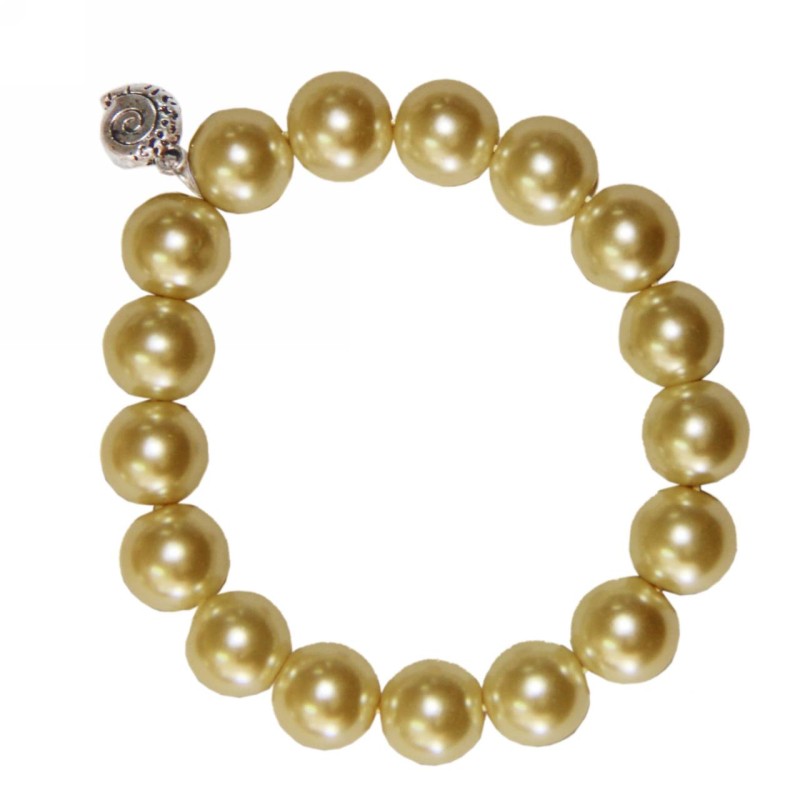 Kostibas 1522-302LX, Βραχιόλι, Γυαλί, Πέρλα, Χρυσό