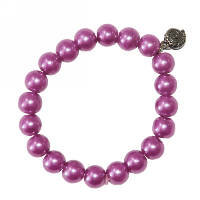 Kostibas 1522-302JR, Βραχιόλι, Γυαλί, Πέρλα, Ροζ