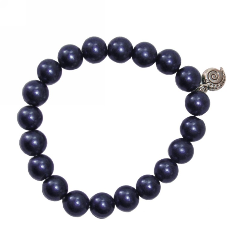 Kostibas 1522-302JG, Βραχιόλι, Γυαλί, Πέρλα, Μπλε/Γκρι