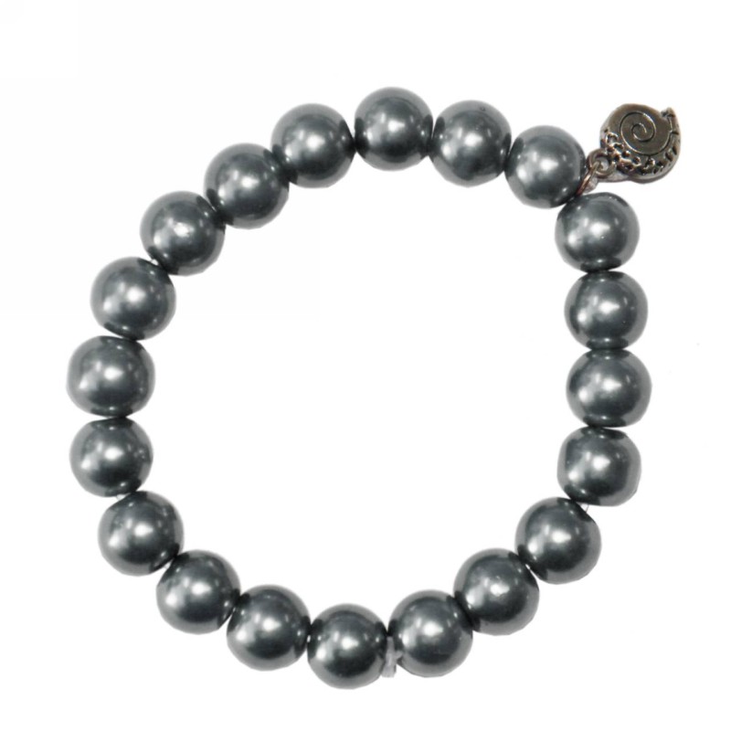 Kostibas 1522-302JA, Βραχιόλι, Γυαλί, Πέρλα, Ασημί