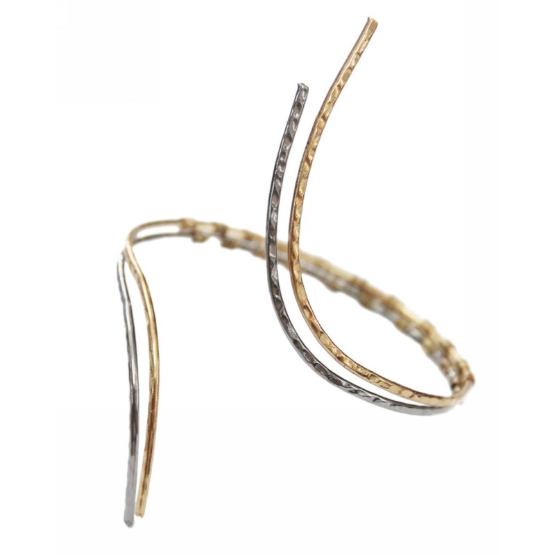 Kostibas 1512-701XA, Βραχιόλι, Μεταλλικό, ΤΕ, Ασημί/Χρυσό