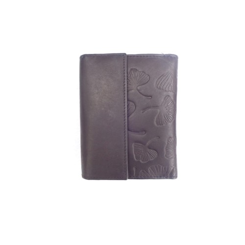 LEY12 Δερμάτινο Γυναικείο Πορτοφόλι, Μαύρο