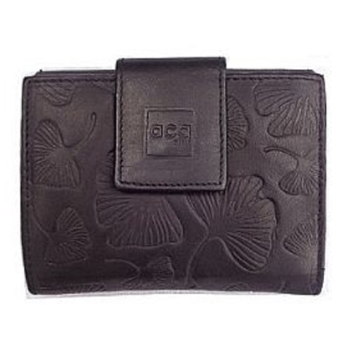 LEY12 Δερμάτινο Γυναικείο Πορτοφόλι, Μαύρο