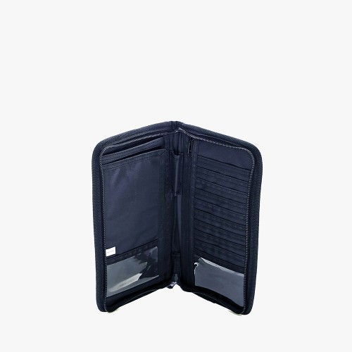 ECGO 177-0010, Θήκη Διαβατηρίων και Εγγράφων, Ύφασμα, Μαύρο