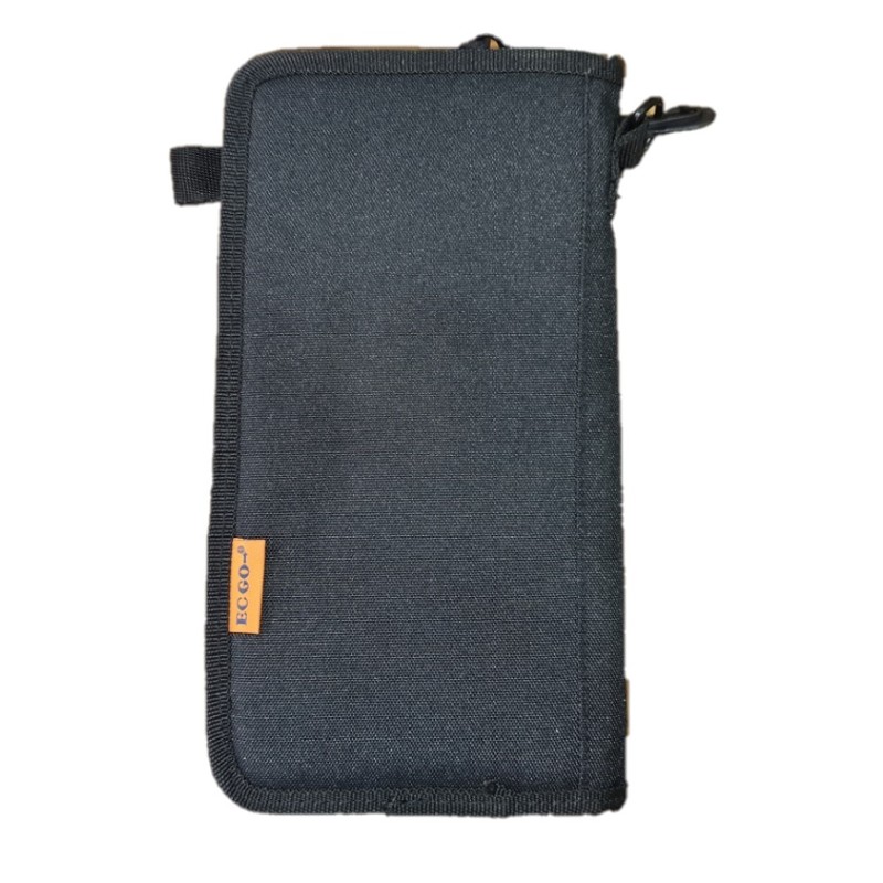 ECGO 177-0010, Θήκη Διαβατηρίων και Εγγράφων, Ύφασμα, Μαύρο