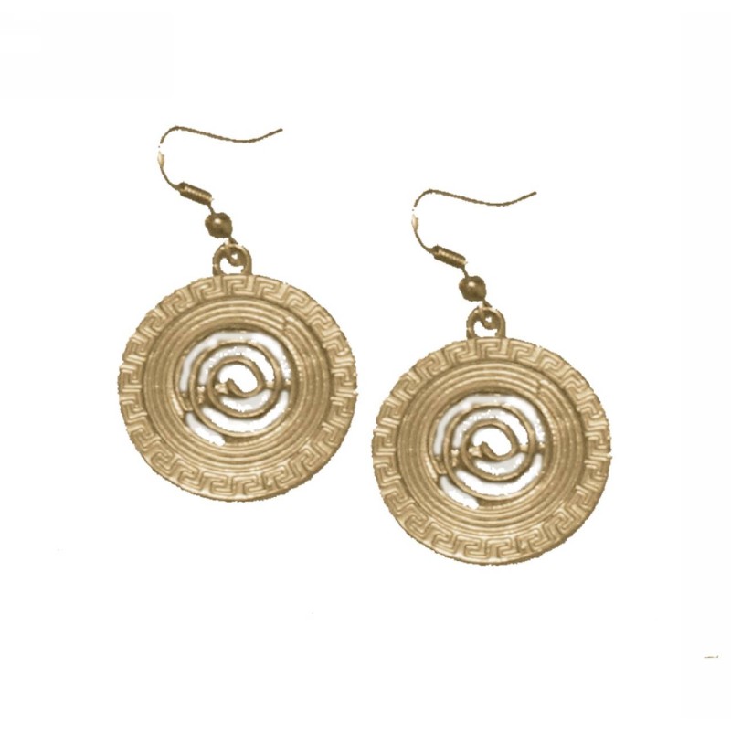 Kostibas 3010-156X, Σκουλαρίκια Αρχαιοελληνικά, Μεταλλικό, ΤΕ, Χρυσό