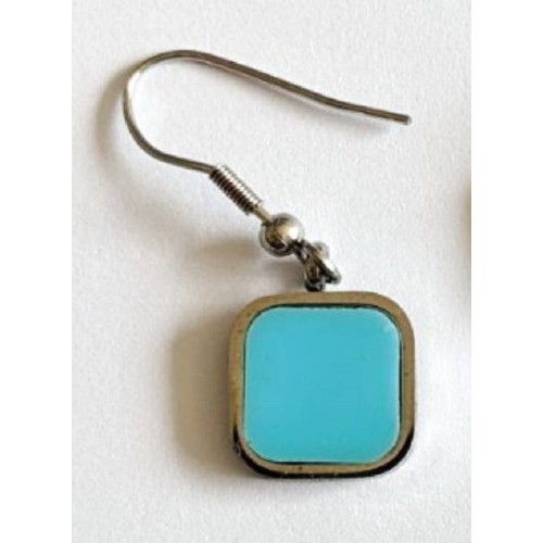 Kostibas 3013-953AT, Σκουλαρίκια, Ατσάλι, Ασημί, Τιρκουάζ 