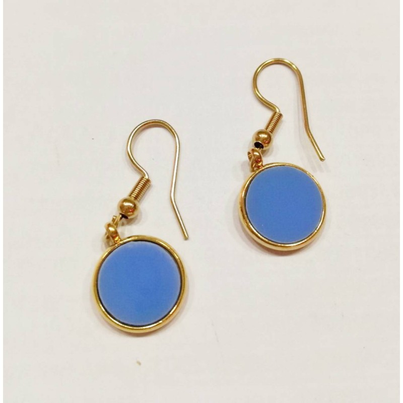 Kostibas 3013-952XB, Σκουλαρίκια, Ατσάλι, ΤΕ, Χρυσό/Μπλε