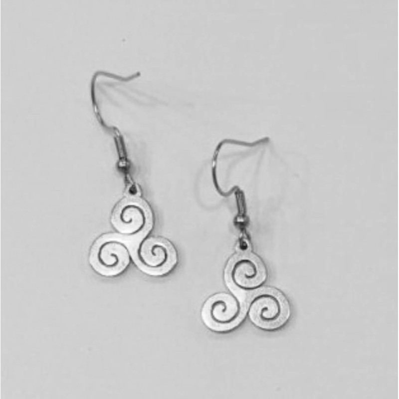 Kostibas 3013-932A, Σκουλαρίκια, Ατσάλι, ΤΕ, Ασημί