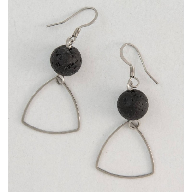 Kostibas 3013-857AA, Σκουλαρίκια, Ατσάλι, ΤΕ, Λάβα 