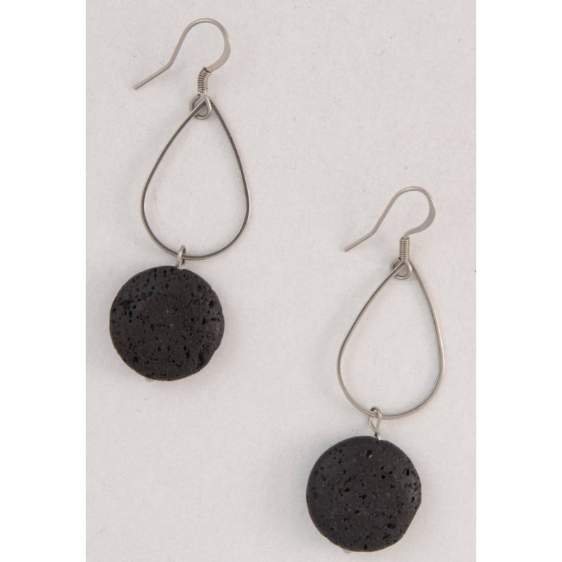 Kostibas 3013-854AA, Σκουλαρίκια, Ατσάλι, ΤΕ, Λάβα 