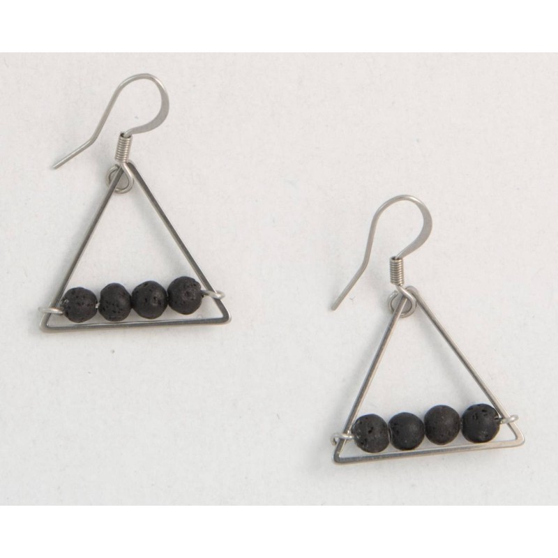 Kostibas 3013-852AA, Σκουλαρίκια, Ατσάλι, ΤΕ, Λάβα