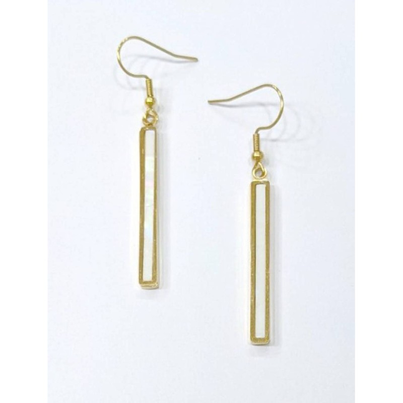 Kostibas 3013-840XL, Σκουλαρίκια, Ατσάλι, TE, Λευκό 