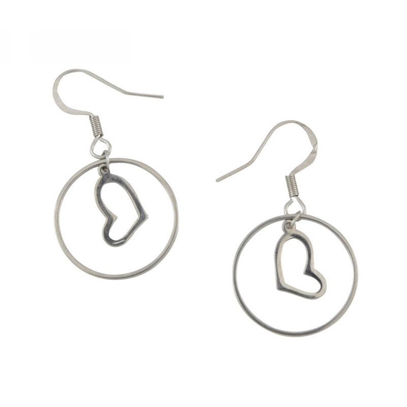 Kostibas 3013-816A, Σκουλαρίκια, Ατσάλι, ΤΕ, Ασημί 