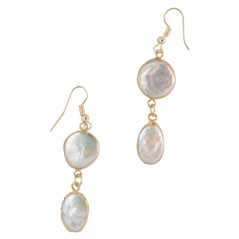 Kostibas 3015-847X, Σκουλαρίκια, Μοτίφ, ΤΕ, Λευκό 