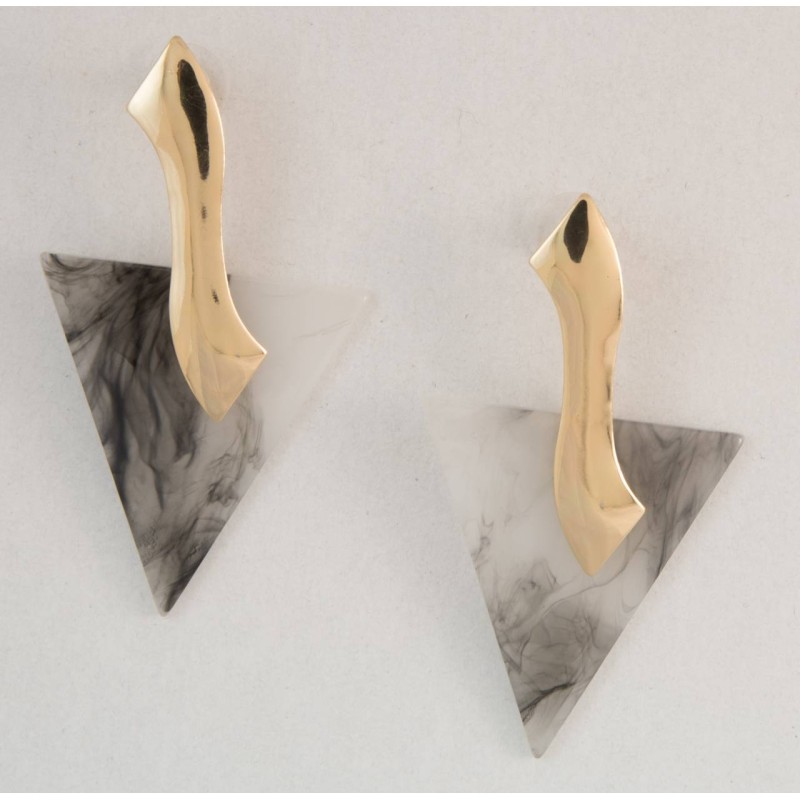 Kostibas 3012-902C, Σκουλαρίκια, Μοτίφ, Μεταλλικό, ΤΕ, Γκρι 