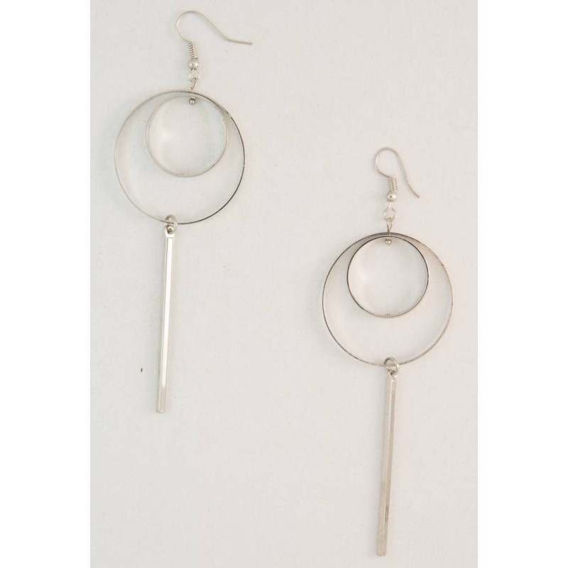 Kostibas 3012-854A, Σκουλαρίκια, Μοτίφ, Μεταλλικό, ΤΕ, Ασημί