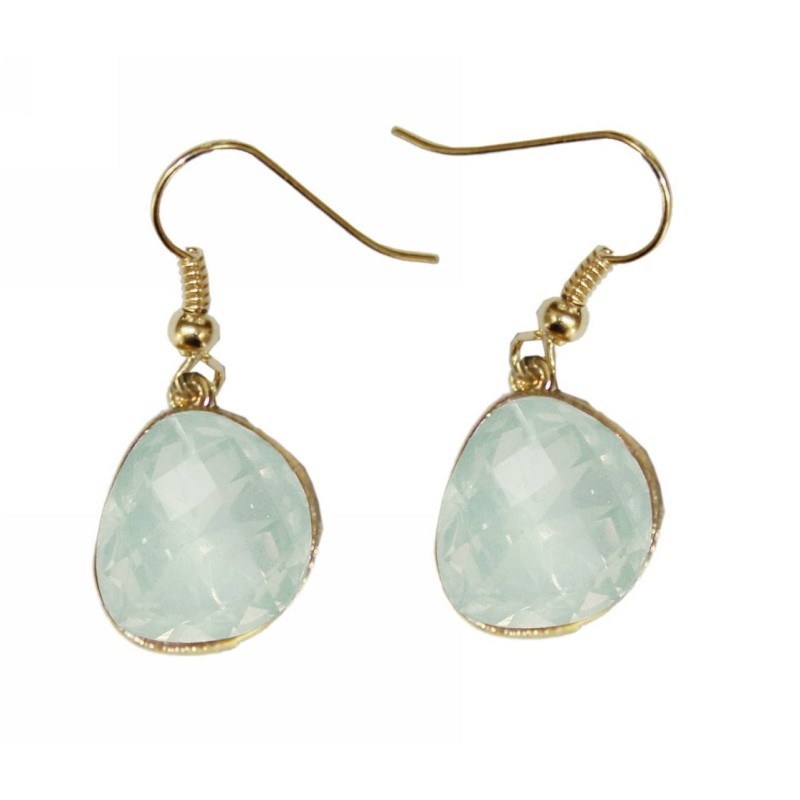 Kostibas 3012-542XL, Σκουλαρίκια, Ρητίνη, Κρύσταλλο, ΤΕ, Λευκό 