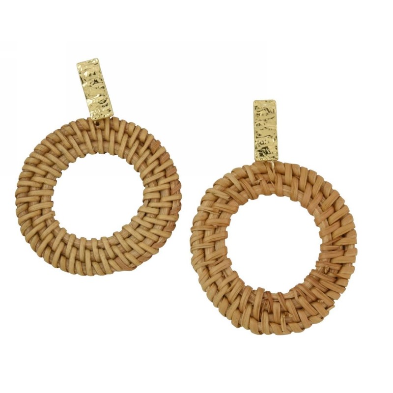 Kostibas 3018-809K, Ψάθινο, Ξύλο, Καφέ 