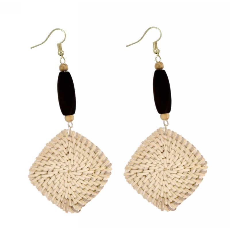 Kostibas 3018-807ME, Ψάθινο, Ξύλο, Εκρού 