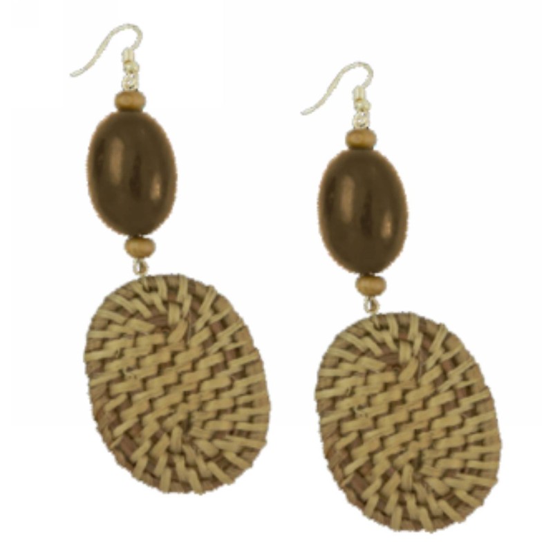 Kostibas 3018-805KK, Ψάθινο, Ξύλο, Καφέ 