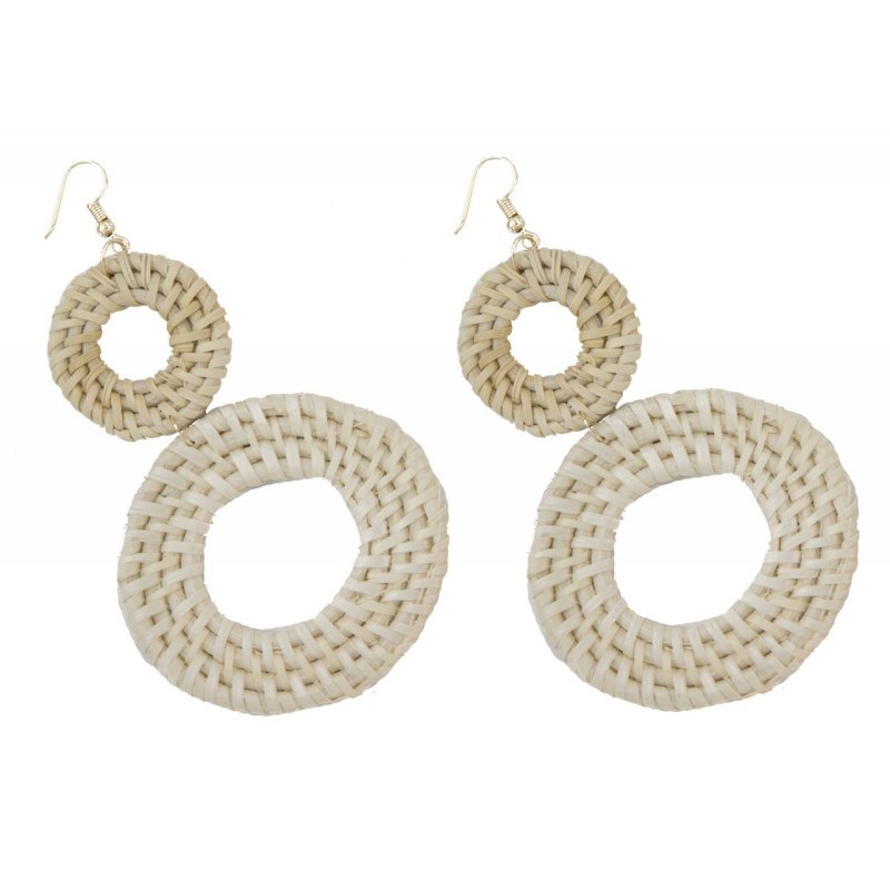 Kostibas 3018-804E, Ψάθινο, Ξύλο, Εκρού