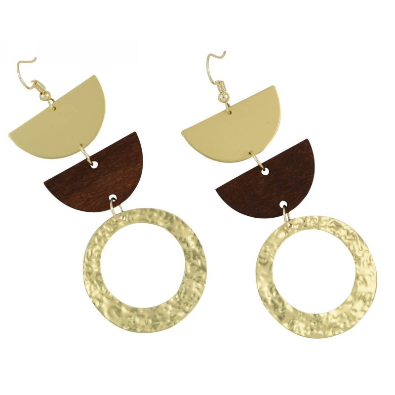 Kostibas 3018-810XK, Διάφορα Σχέδια, Μεταλλικό, Ξύλο, Καφέ