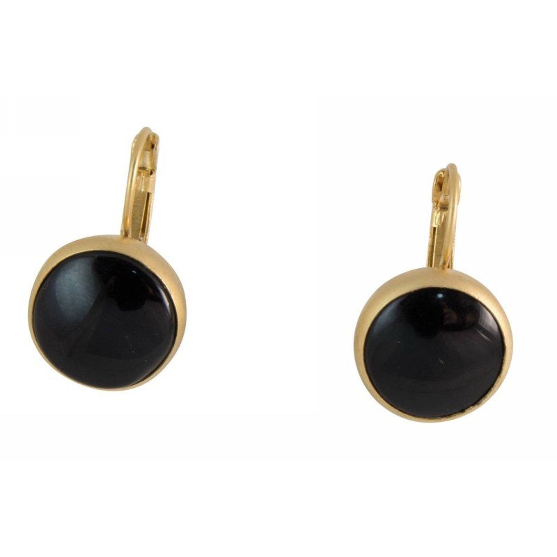 Kostibas 3014-895XM,Σκουλαρίκια, Μεταλλικό, Πέτρα, ΤΕ, Μαύρο 