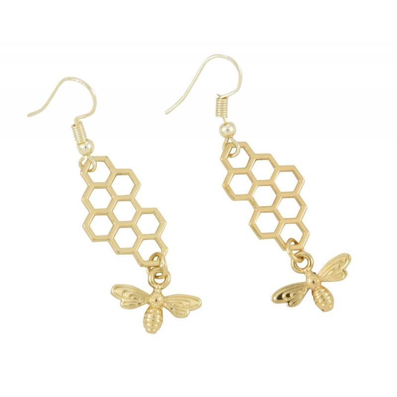 Kostibas 3012-828X, Σκουλαρίκια, Διάφορα Σχέδια, Μεταλλικό, ΤΕ, Χρυσό 