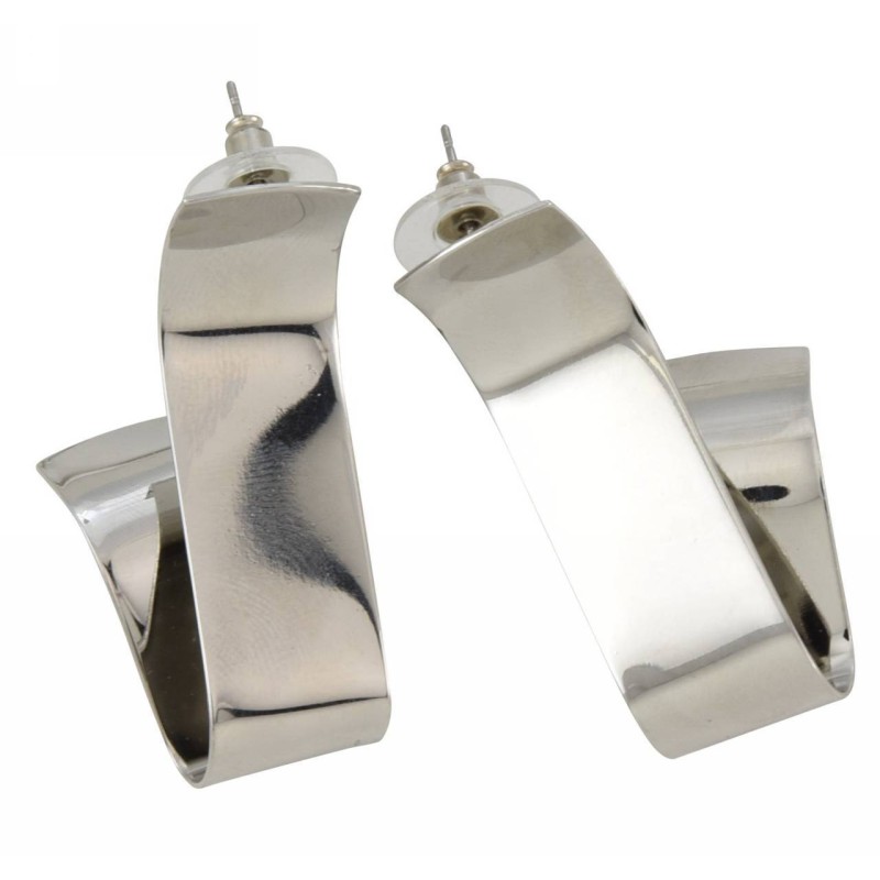 Kostibas 3012-781A, Σκουλαρίκια, Διάφορα Σχέδια, Μεταλλικό, ΤΕ, Ασημί 