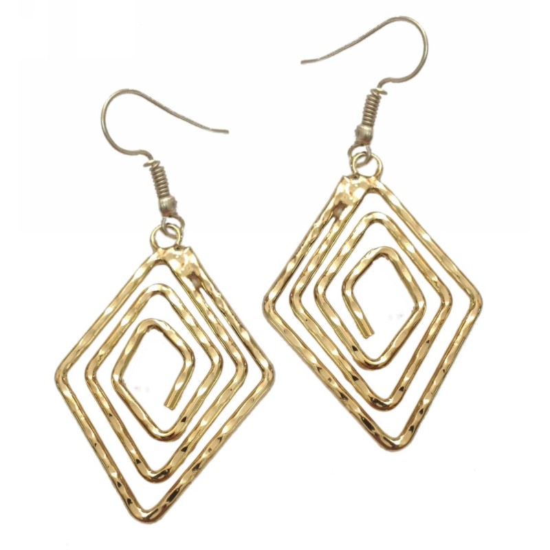 Kostibas 3012-714X, Σκουλαρίκια, Διάφορα Σχέδια, Μεταλλικό, Χρυσό 