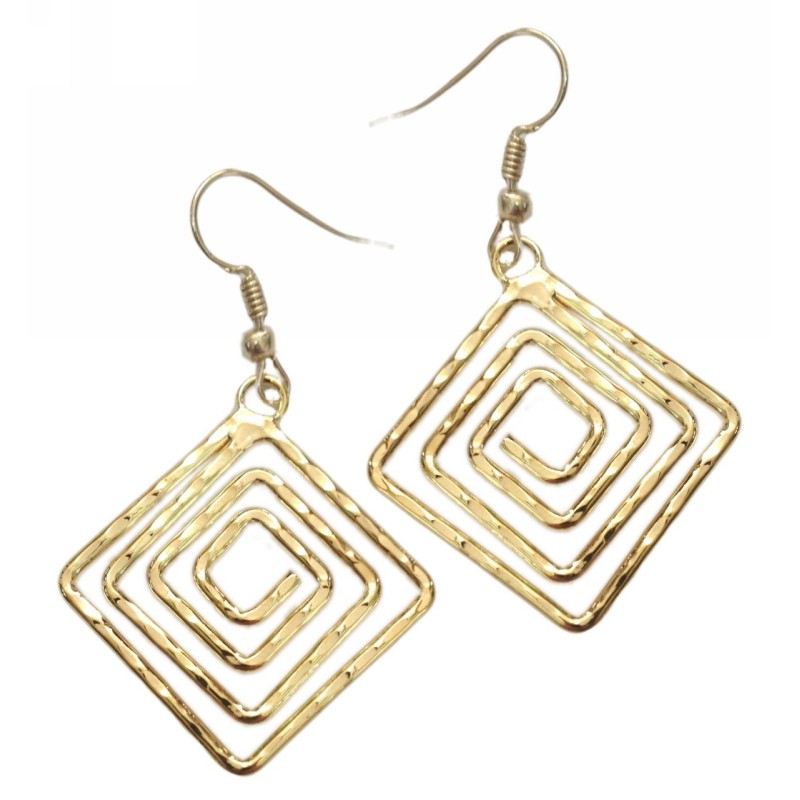 Kostibas 3012-713X, Σκουλαρίκια, Διάφορα Σχέδια, Μεταλλικό, Χρυσό 