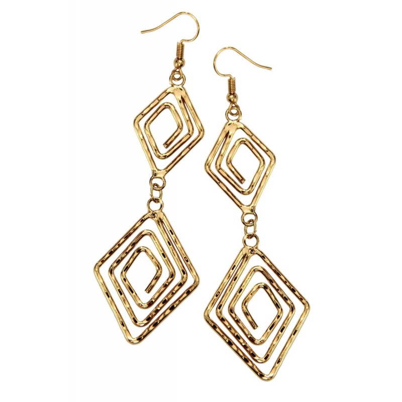 Kostibas 3012-712X, Σκουλαρίκια, Διάφορα Σχέδια, Μεταλλικό, ΤΕ, Χρυσό 