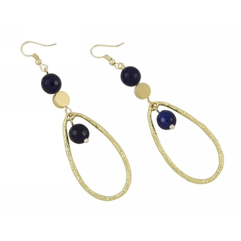 Kostibas 3025-811XB, Σκουλαρίκια, Πέτρα, Ημιπολύτιμο, ΤΕ, Μπλε 