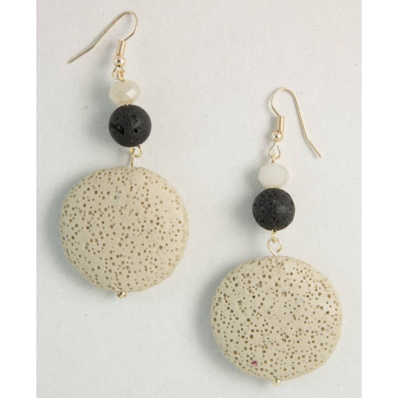 Kostibas 3014-877E, Σκουλαρίκια, Πέτρα, ΤΕ, Εκρού