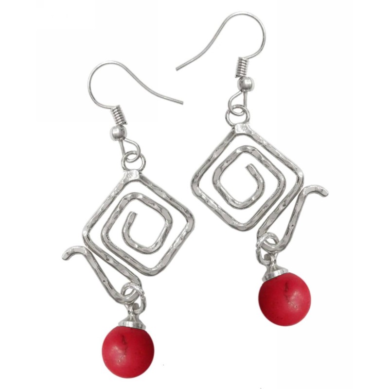 Kostibas 3014-762AE, Πέτρα, Μεταλλικό, Κόκκινο