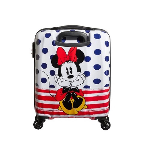 American Tourister 92699 9071, Σκληρή, Μικρή/Καμπίνας, Disney Legends Dots Minnie, Λευκό
