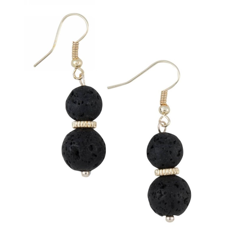 Kostibas 3014-681A, Σκουλαρίκια, Πέτρα, Μεταλλικό, ΤΕ, Λάβα 