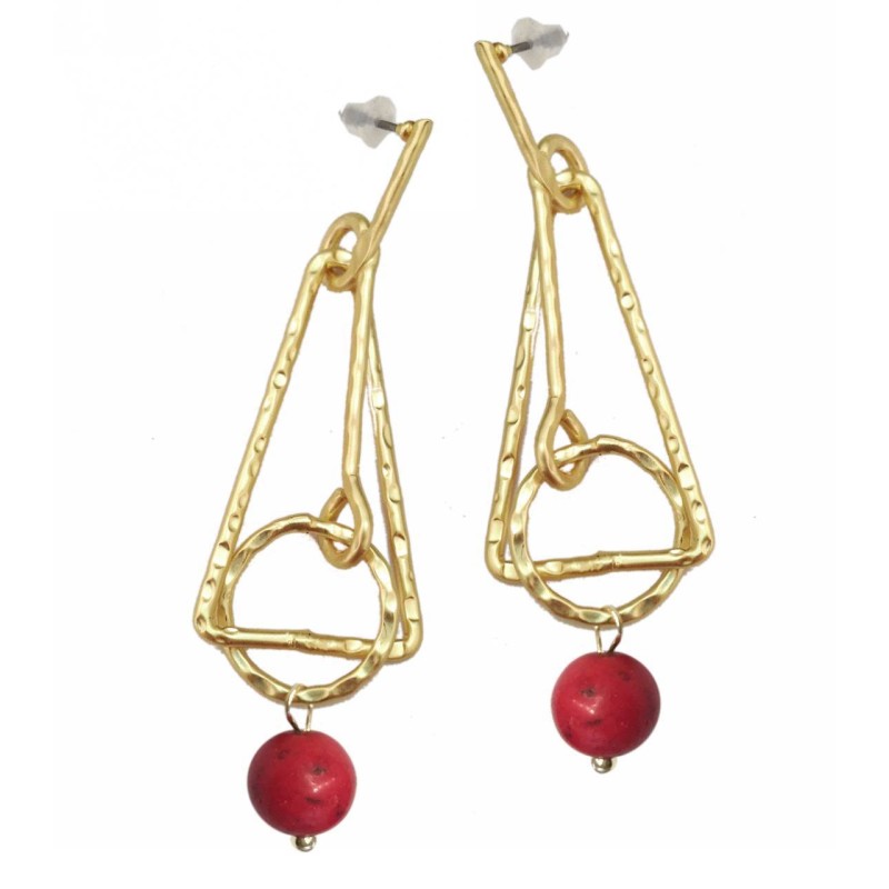 Kostibas 3014-637XE, Πέτρα, Μεταλλικό, Κόκκινο 