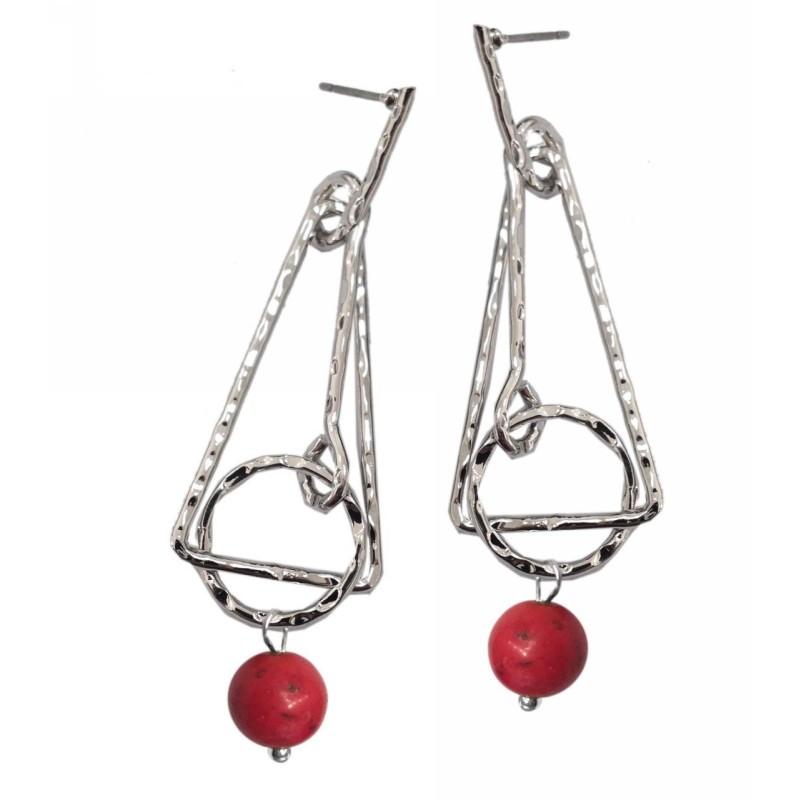 Kostibas 3014-637AE, Πέτρα, Μεταλλικό, Κόκκινο 