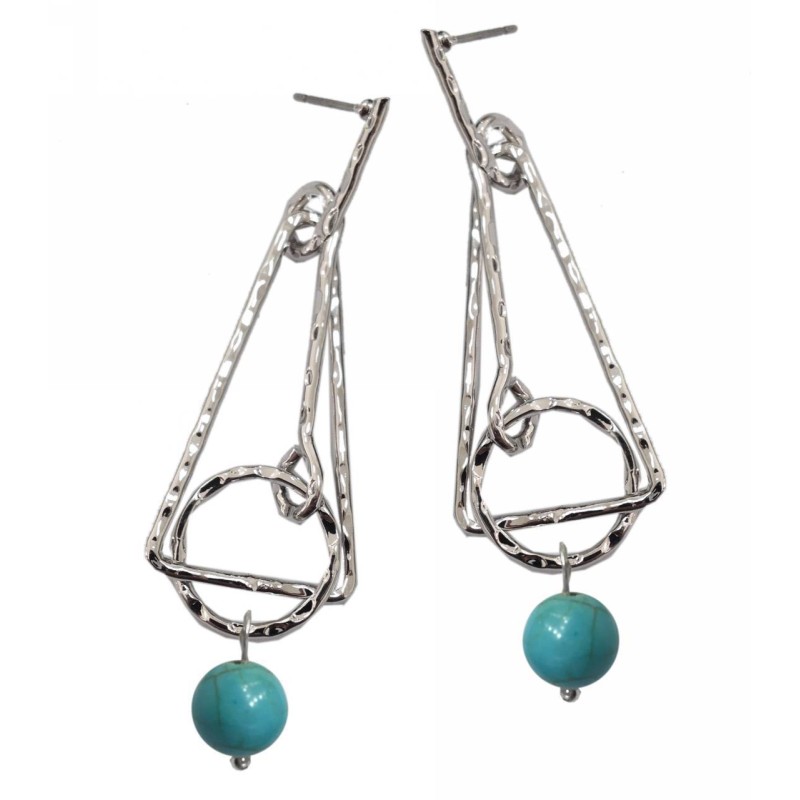 Kostibas 3014-637AD, Πέτρα, Μεταλλικό, Τιρκουάζ 