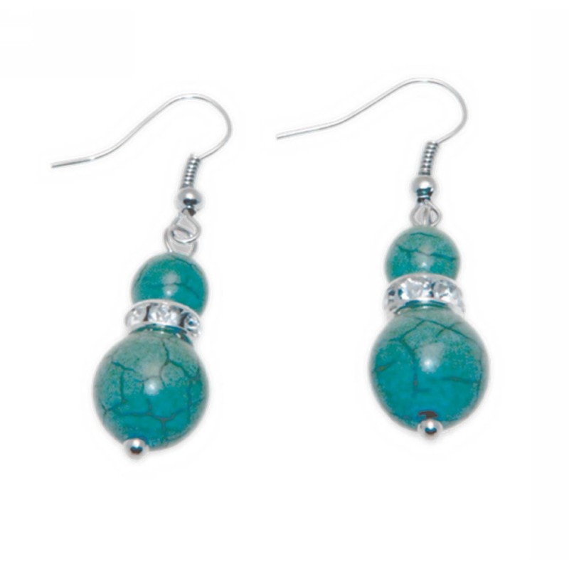 Kostibas 3014-323, Πέτρα, Μεταλλικό, Τιρκουάζ 