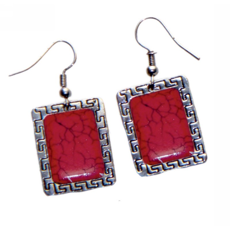 Kostibas 3014-109E, Πέτρα, Μεταλλικό, Κόκκινο